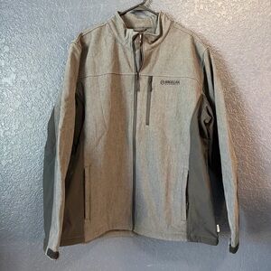 Magellan Outdoors Gray Softshell Jacket Full Zip Men's XL Full Zip